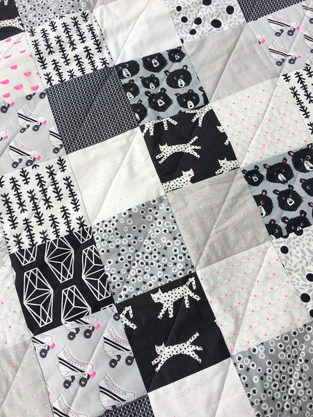 black and white quilt patterns pinterest