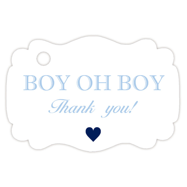 Boy Oh Boy Baby Shower Tags 