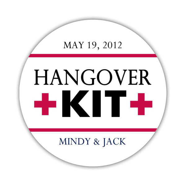 Download Hangover kit stickers - Wedding favor stickers | Dazzling ...