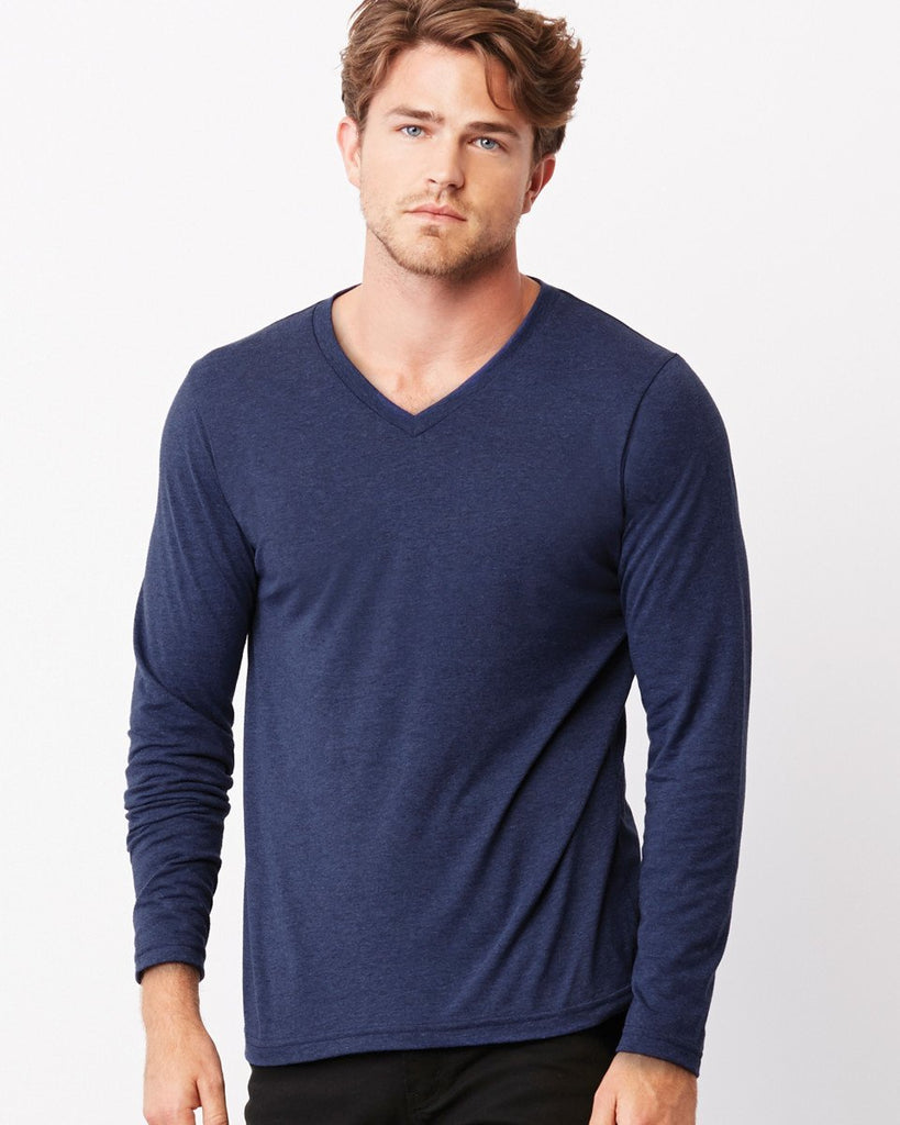 cheap long sleeve v neck t shirts mens