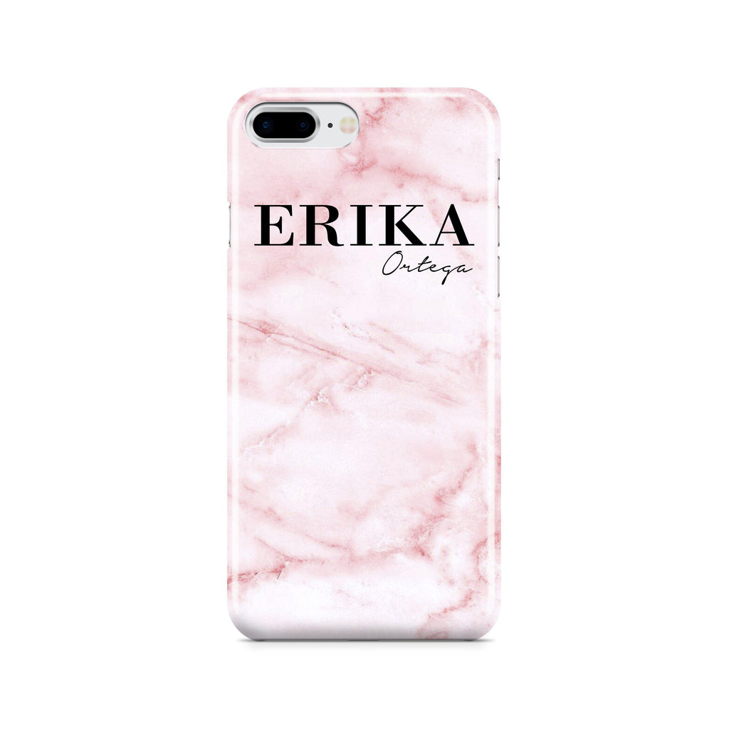 Personalised Cotton Candy Marble Name iPhone 8 Plus Case