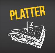 (E) Platter - Pin Wheel Wraps