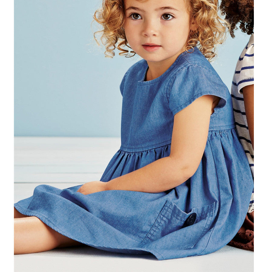 next baby girl denim dress