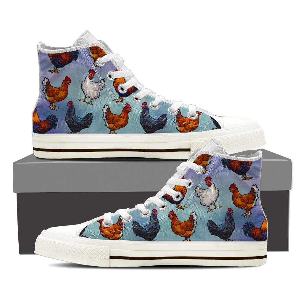 Farm Chicken Print Shoes