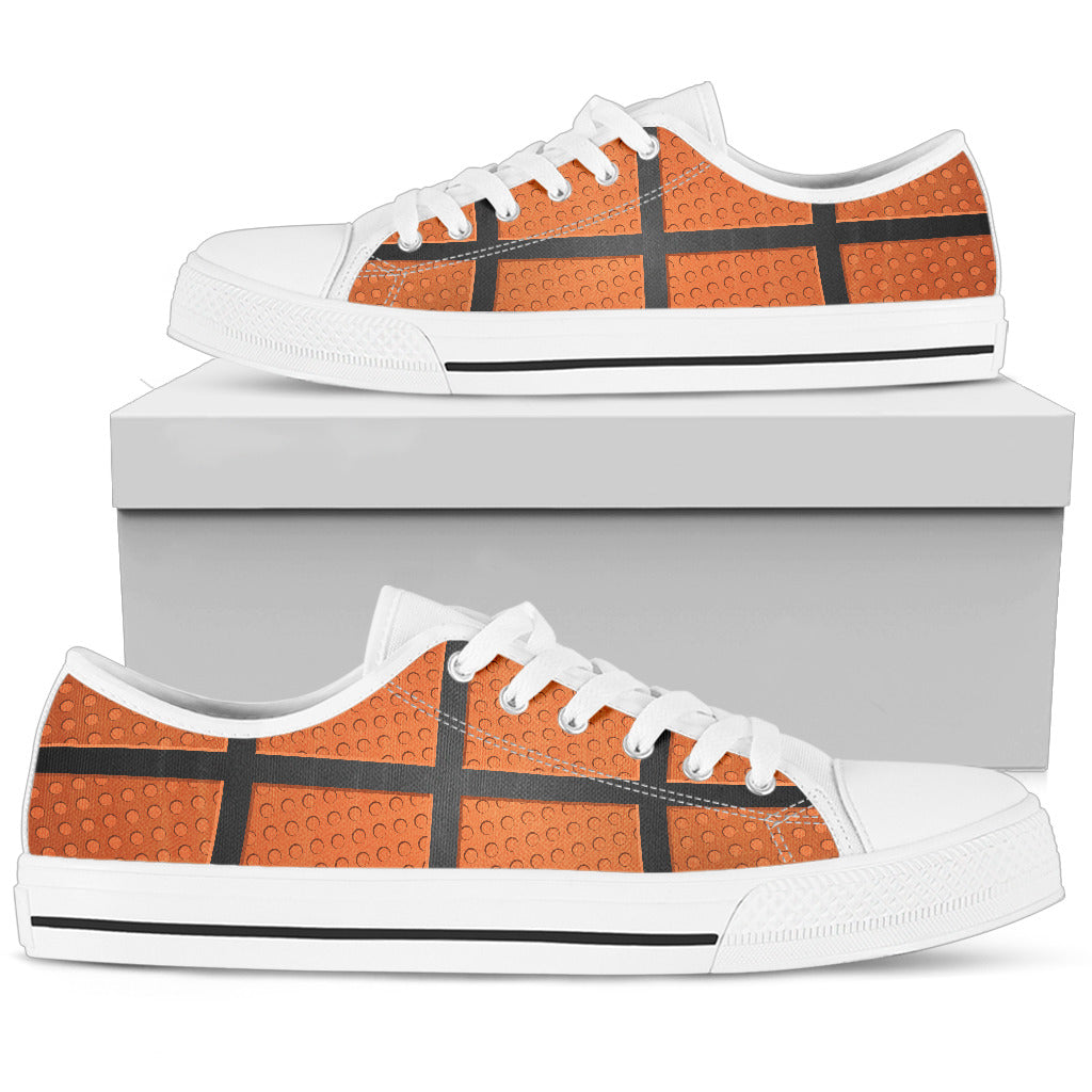 Basketball Pattern Low Tops – Groove Bags