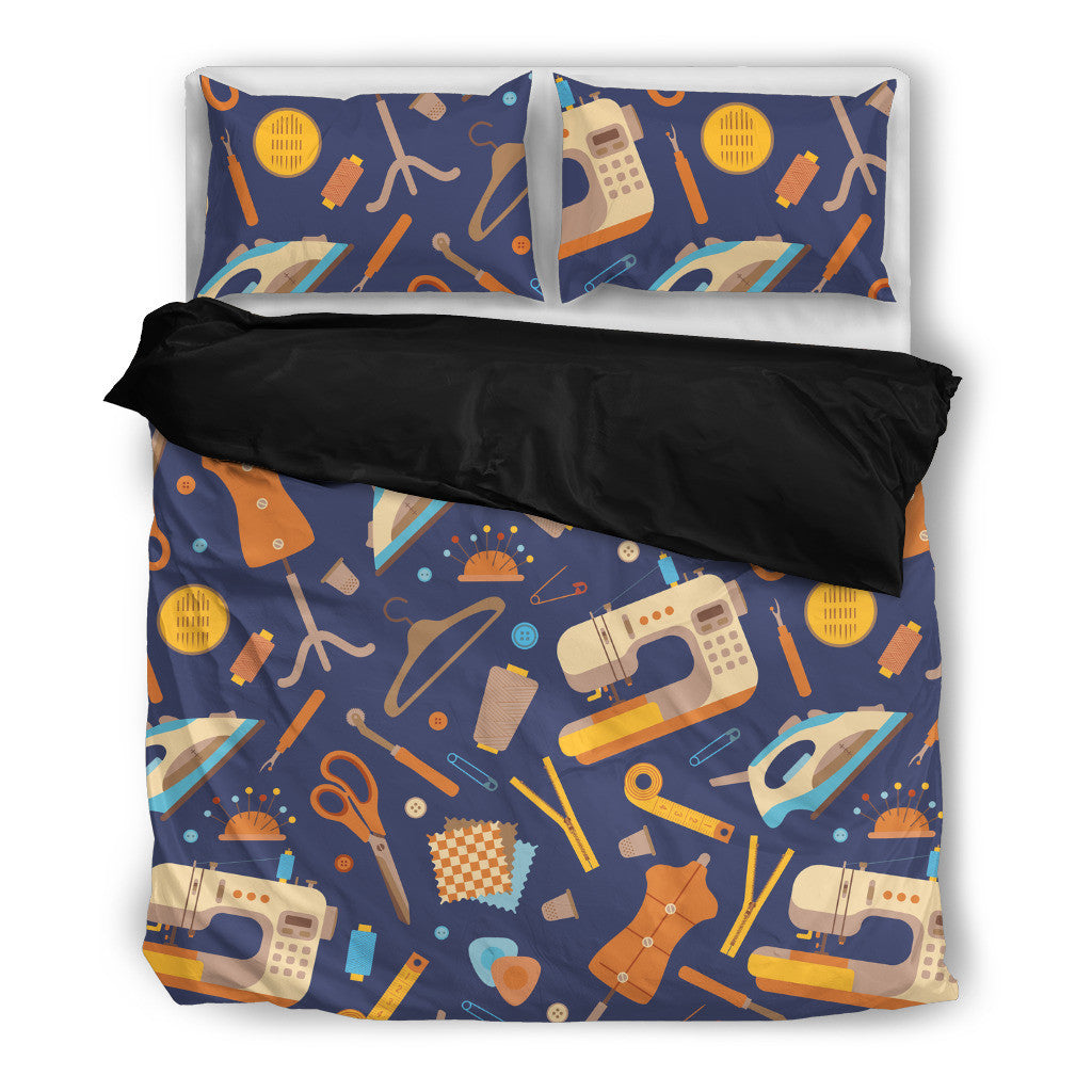 Sewing Pattern Bedding Set Groove Bags