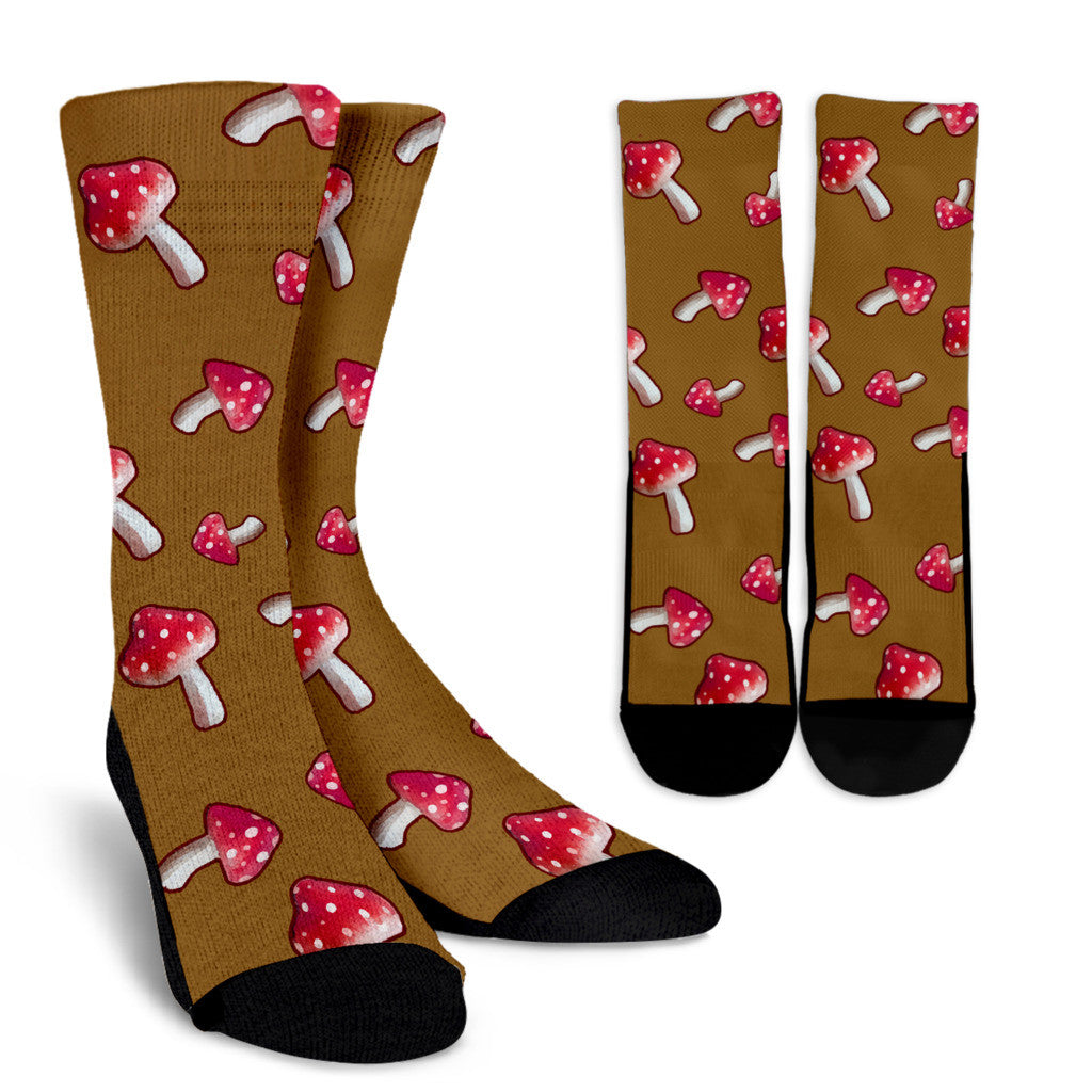 Mushroom Pattern Socks – Groove Bags