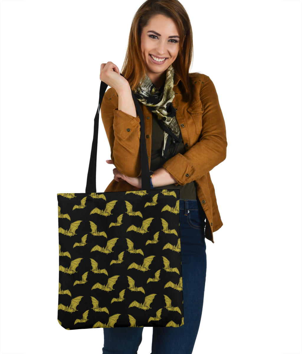 Vampire Bat Pattern Cloth Tote Bag