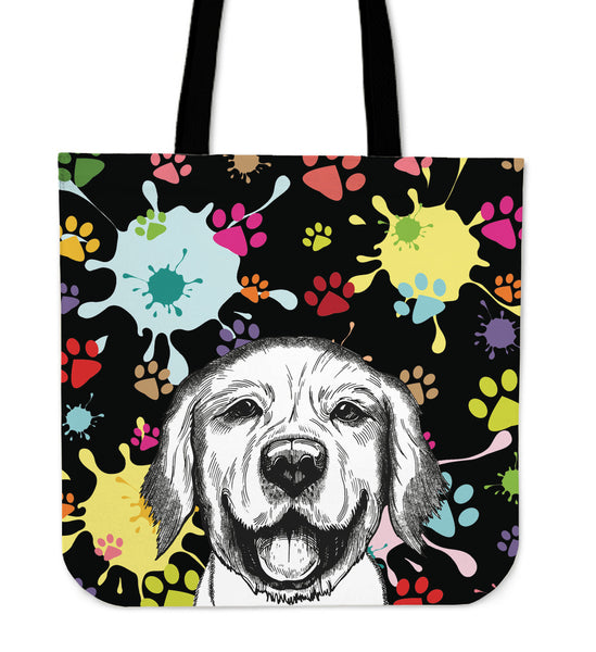 Artsy Labrador Linen Tote Bag – Groove Bags