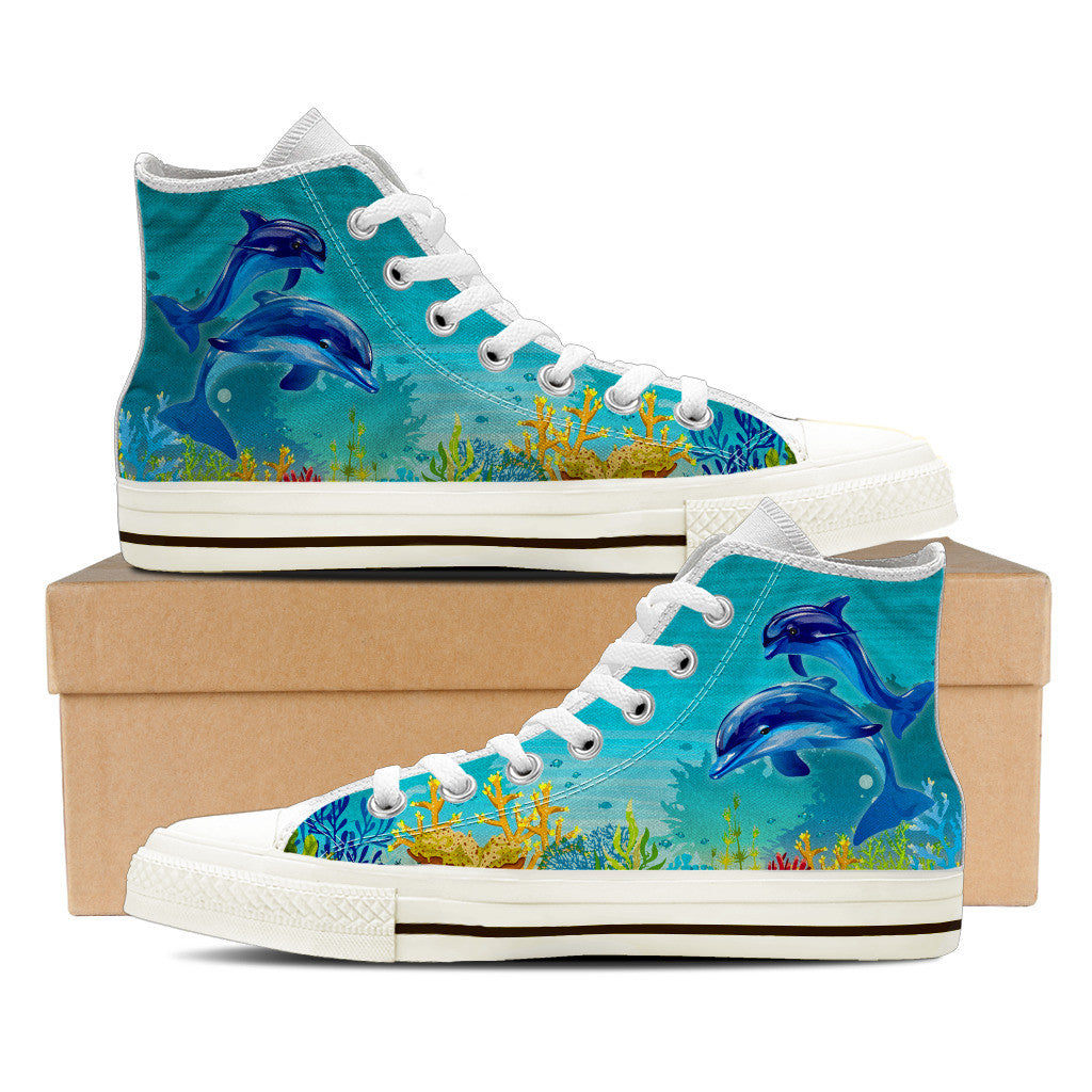 Fun High Top Dolphin Shoes - Groove Bags