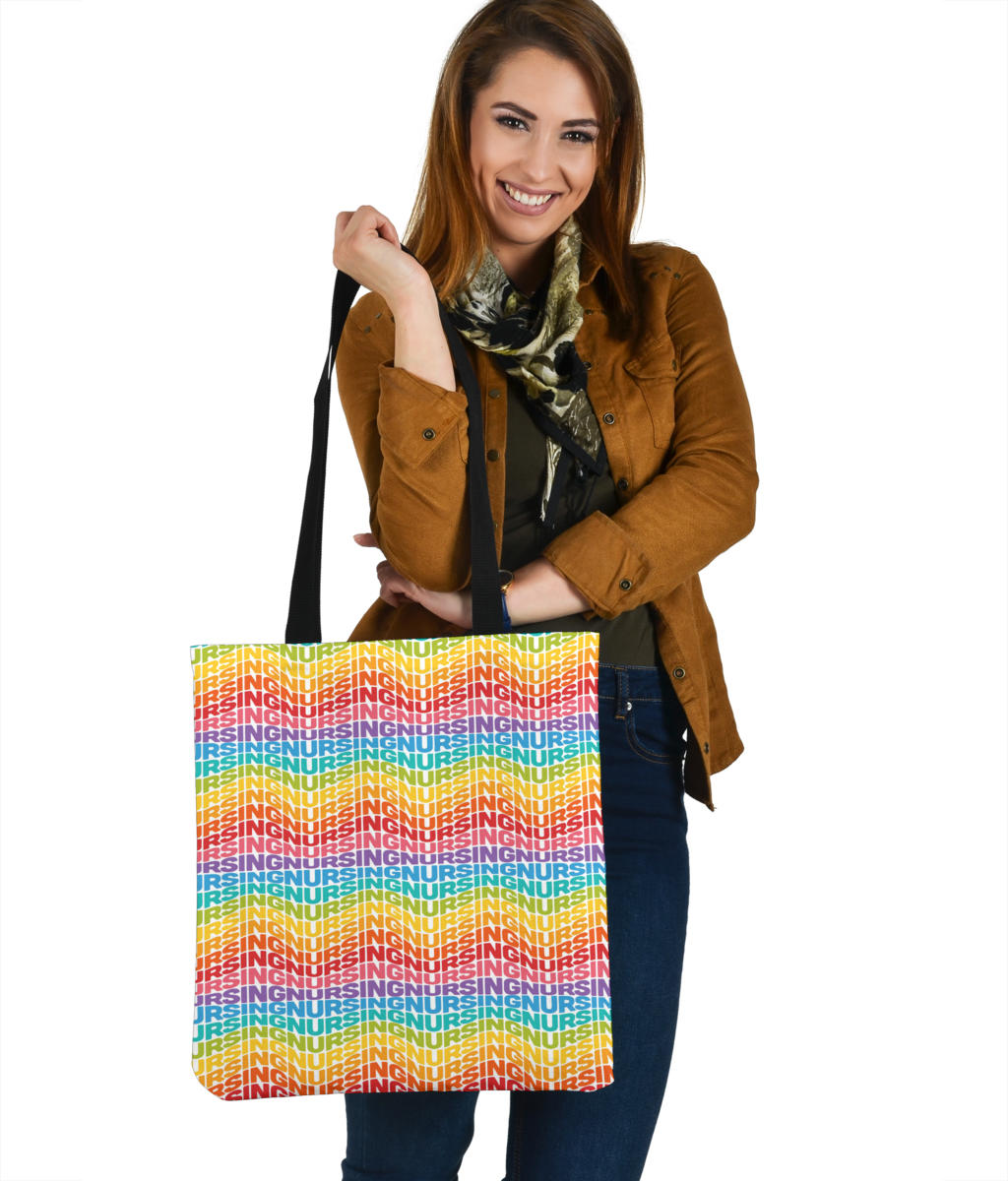 Rainbow Nursing Cloth Tote Bag