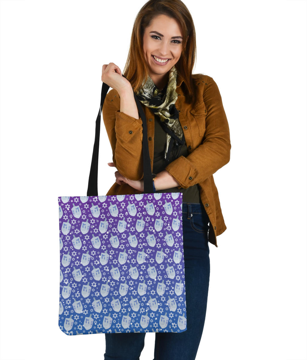 Hanukkah Sky Cloth Tote Bag