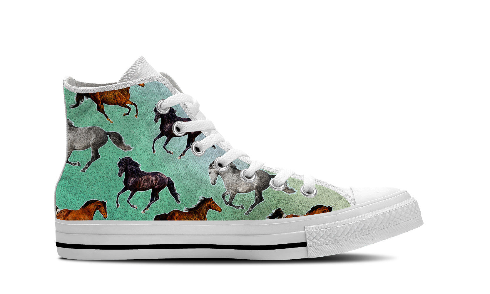 sneakers with horses on them