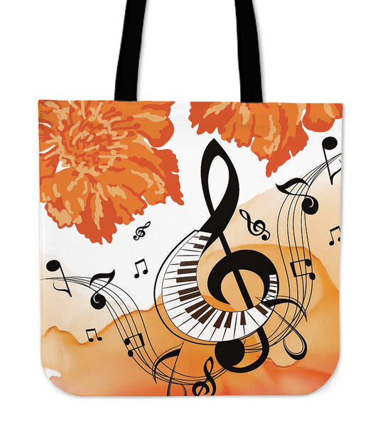 Piano Passion Linen Tote Bag – Groove Bags