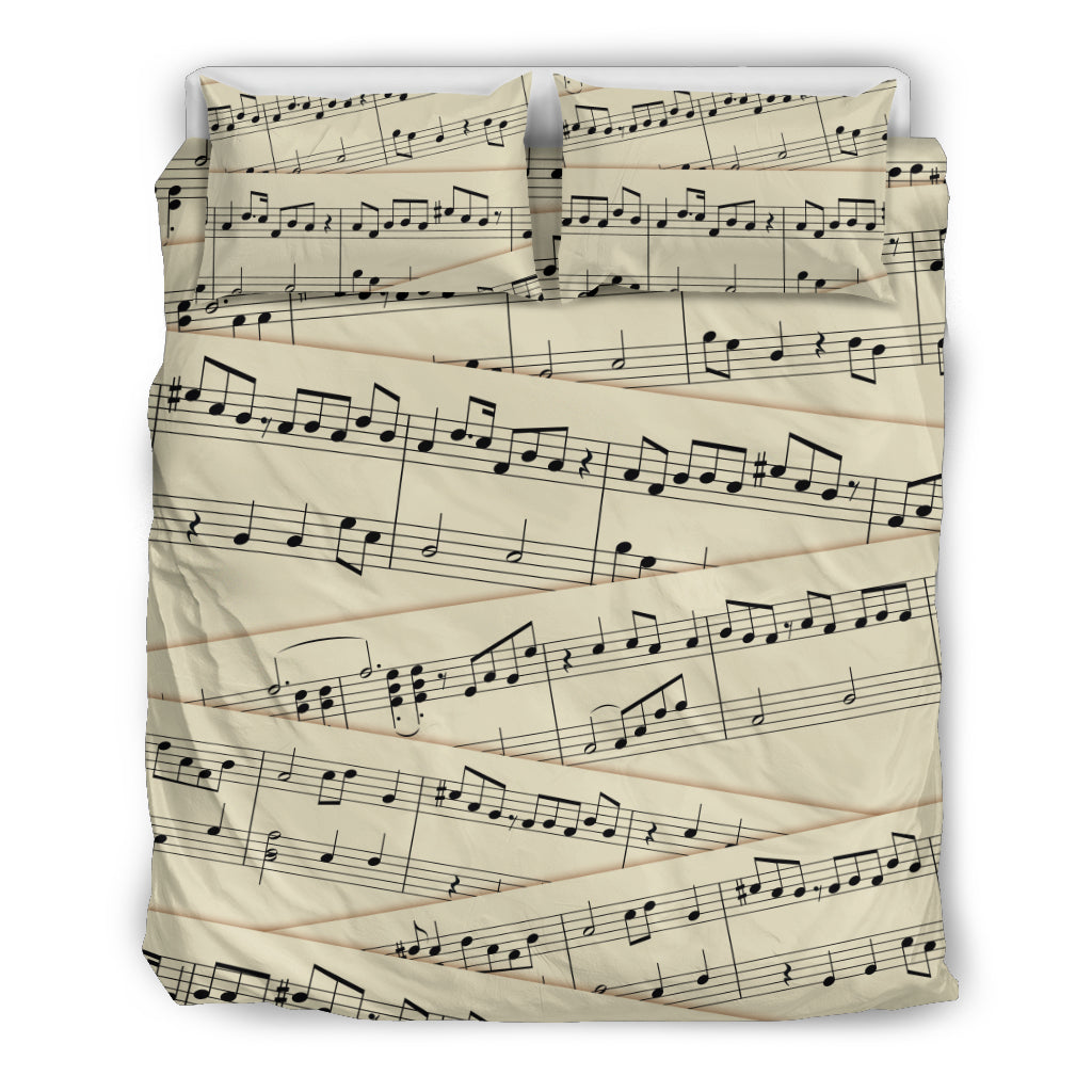 sheet music bed sheets