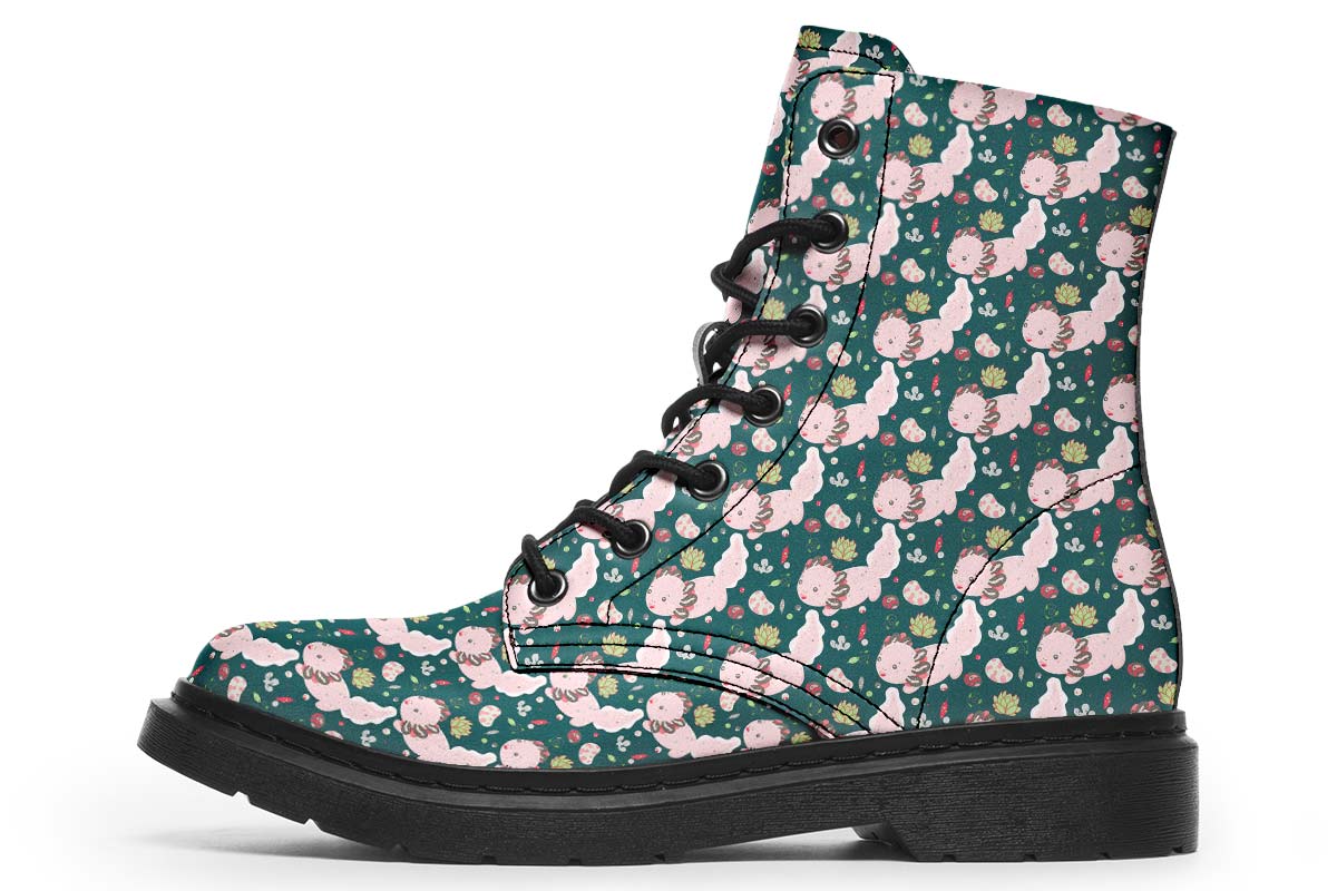 Cute Axolotl Pattern Boots