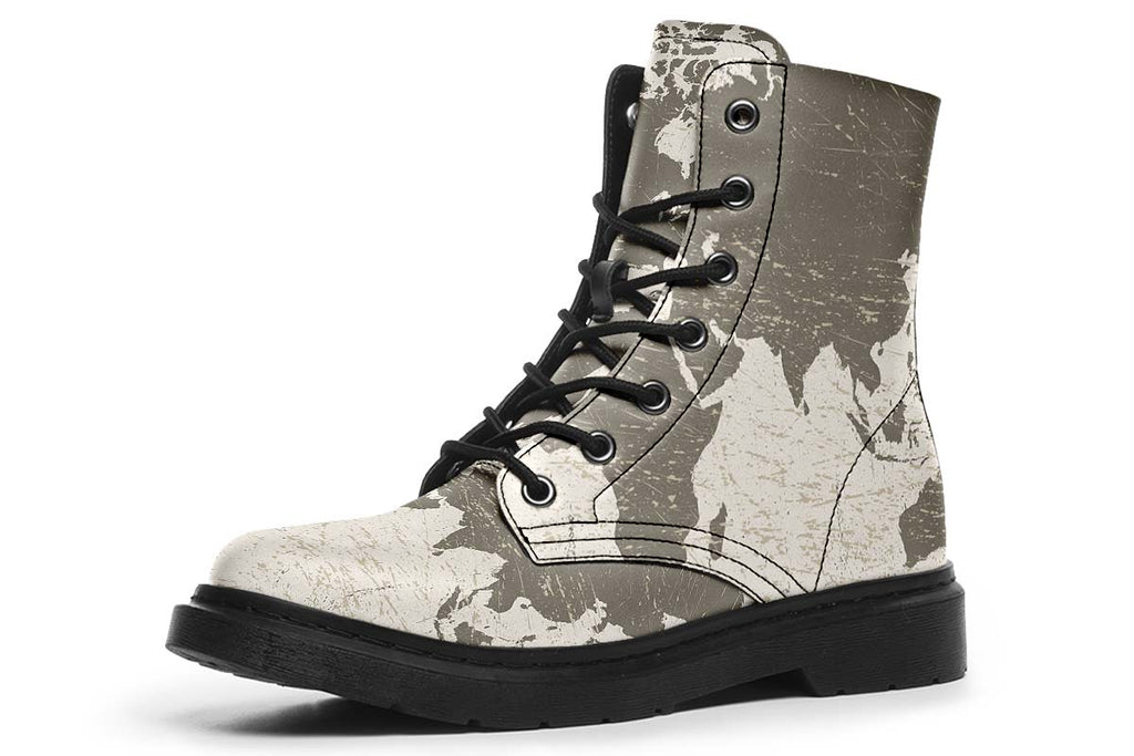 Geography Map Boots – Groove Bags