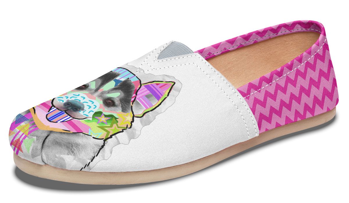 Collage Pup Husky Casual Shoes – Groove Bags