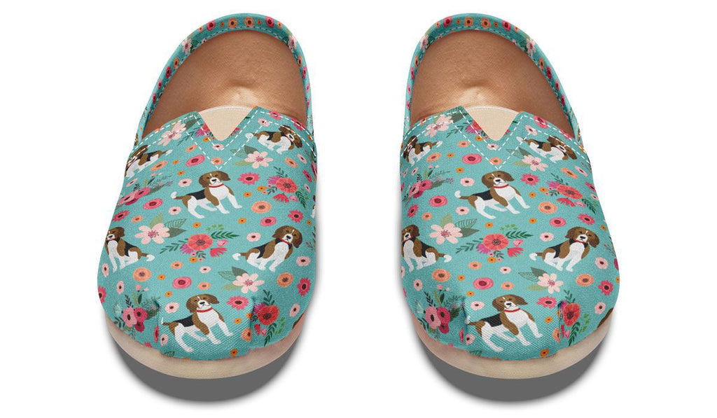 Cute Beagle Flower Casual Shoe – Groove Bags