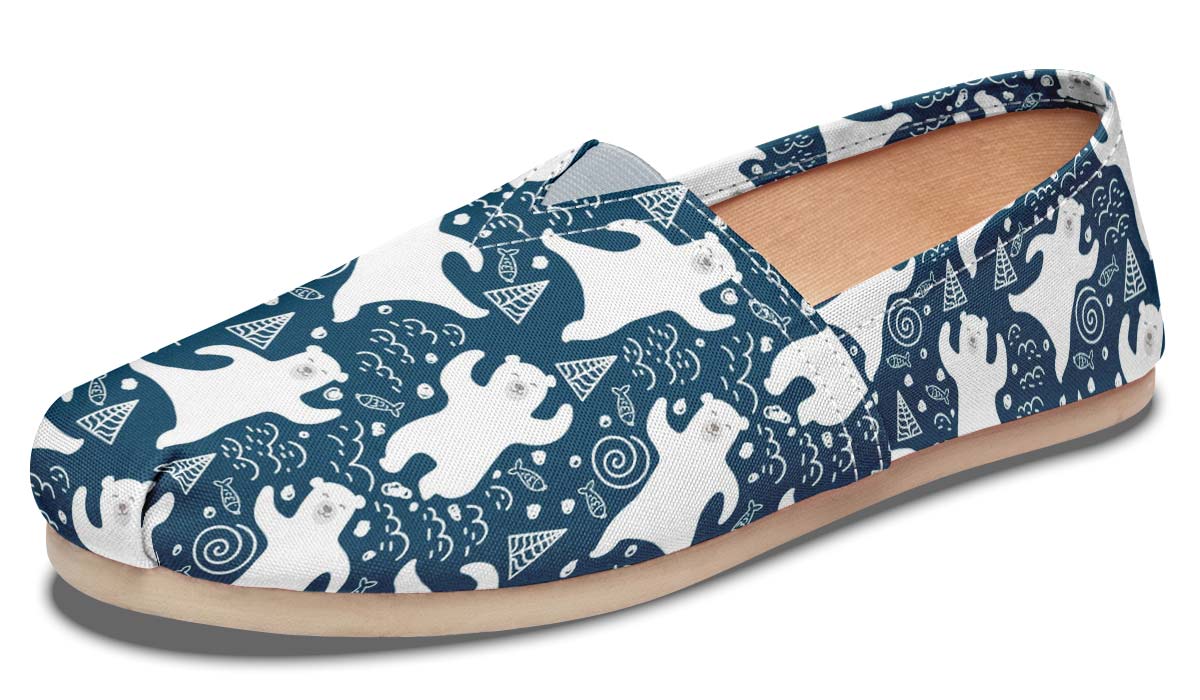 Cute Polar Bears Casual Shoes