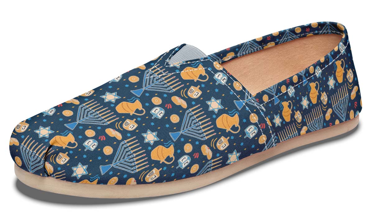 Hanukkah Pattern Casual Shoes