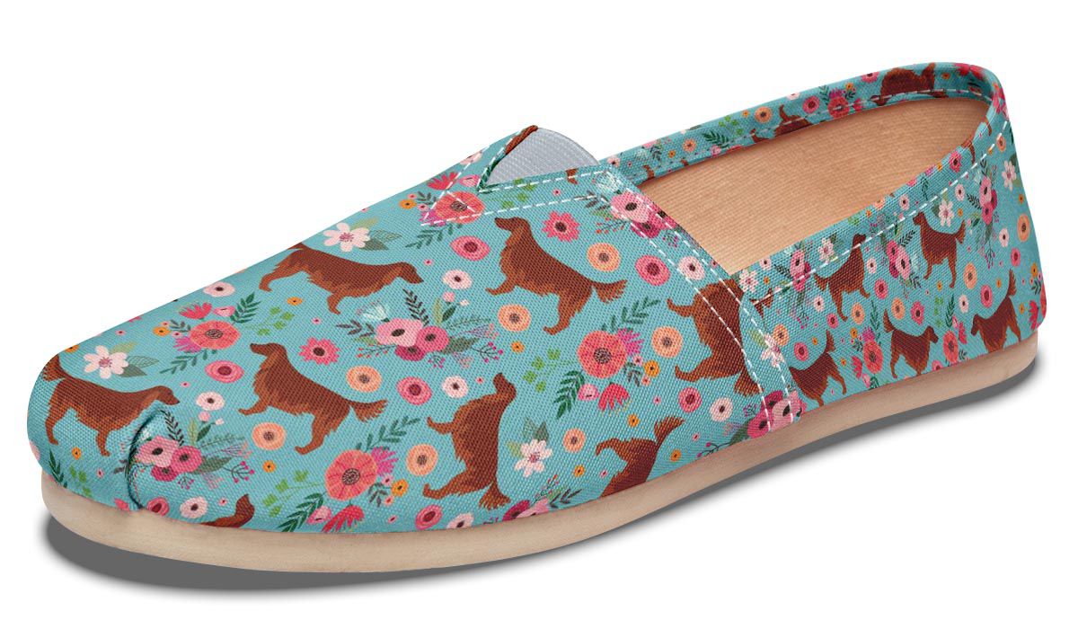 Irish Setter Flower Casual Shoes 