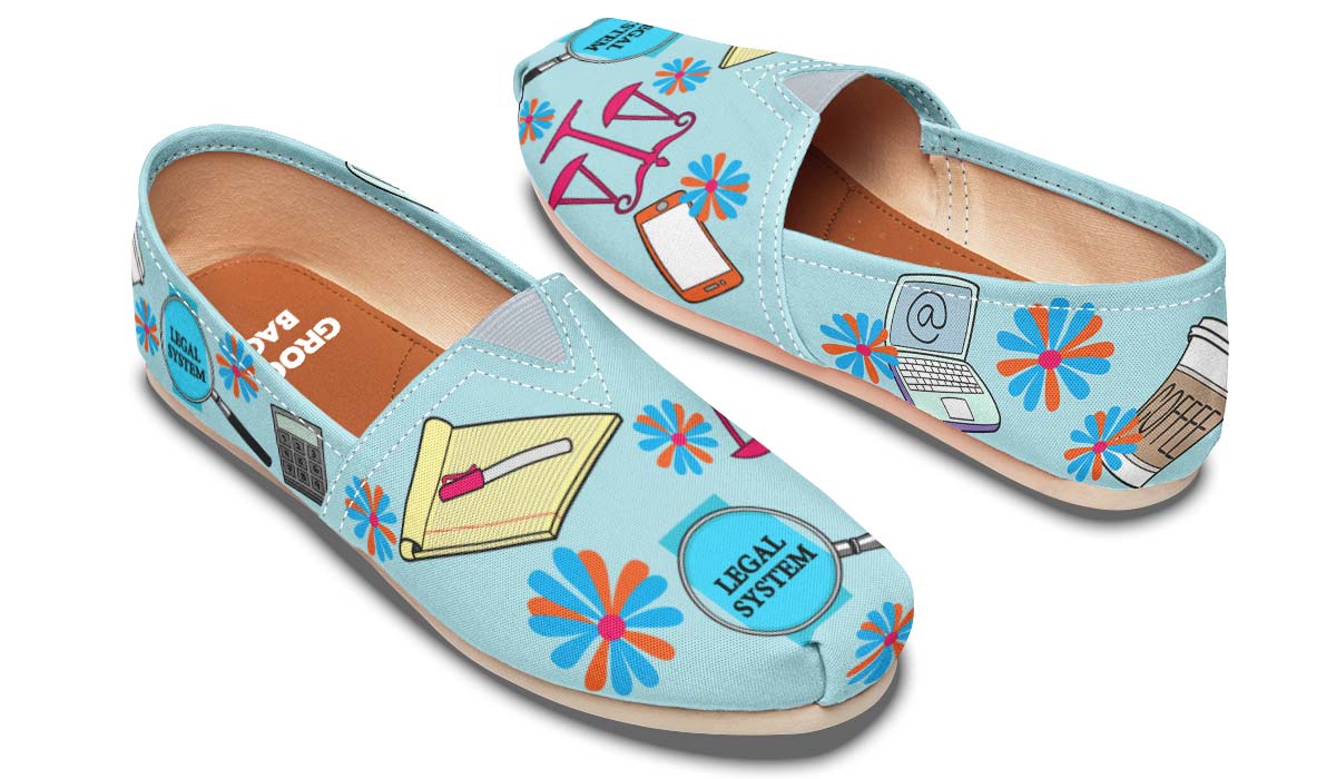 Paralegal Pattern Casual Shoes
