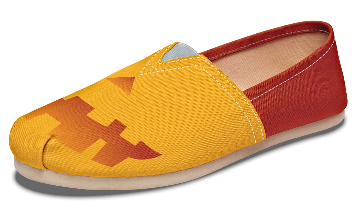 Pumpkin Face Casual Shoes