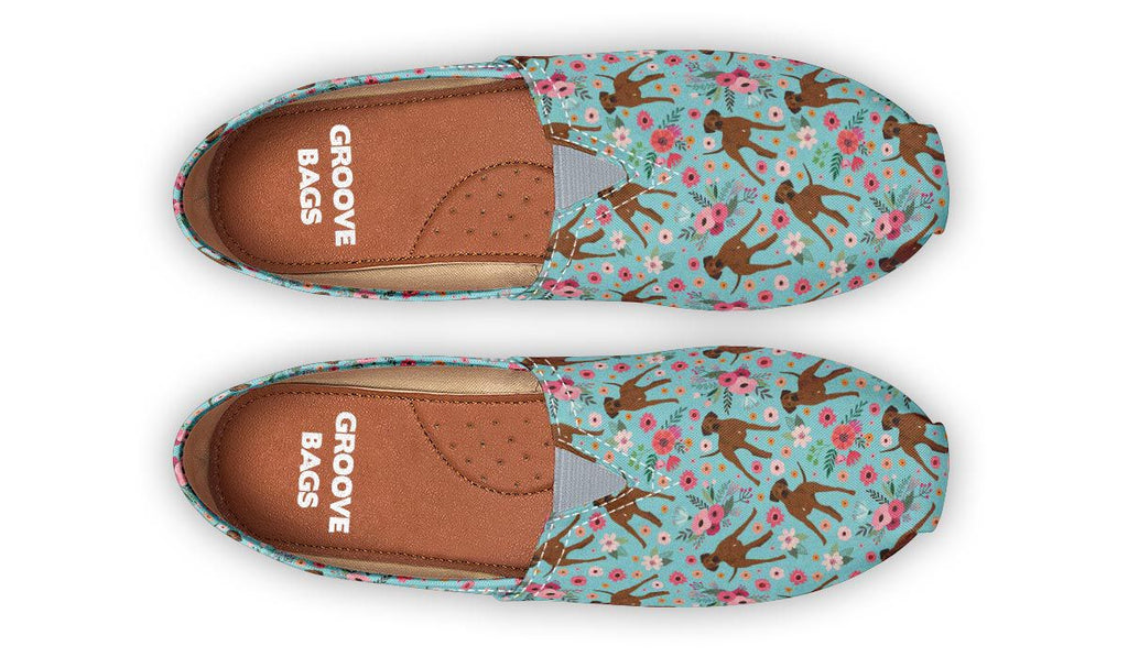 Rhodesian Ridgeback Flower Casual Shoes – Groove Bags