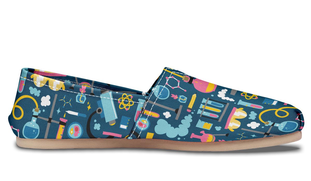 Science Lab Pattern Casual Shoes
