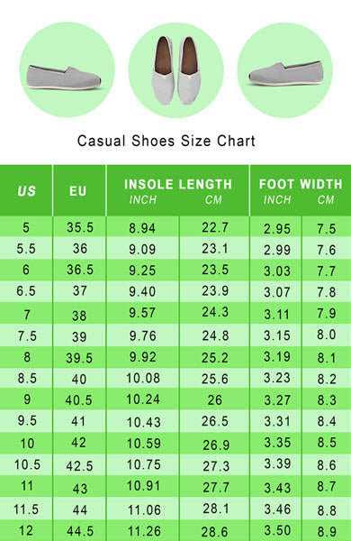 7 1 2 inches in cm shoe size