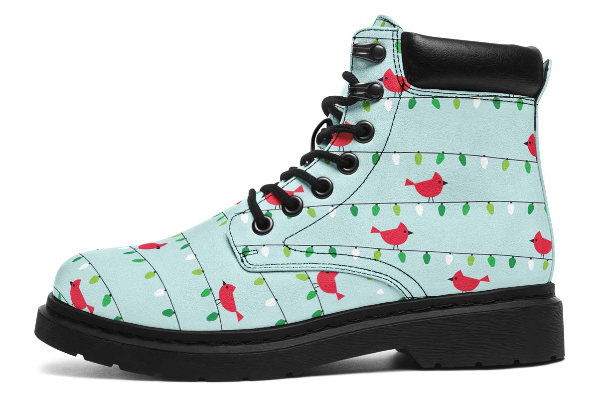 Birds On Christmas Lights Classic Vibe Boots