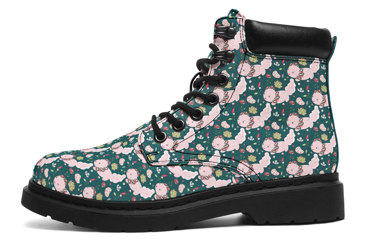 Cute Axolotl Pattern Classic Vibe Boots