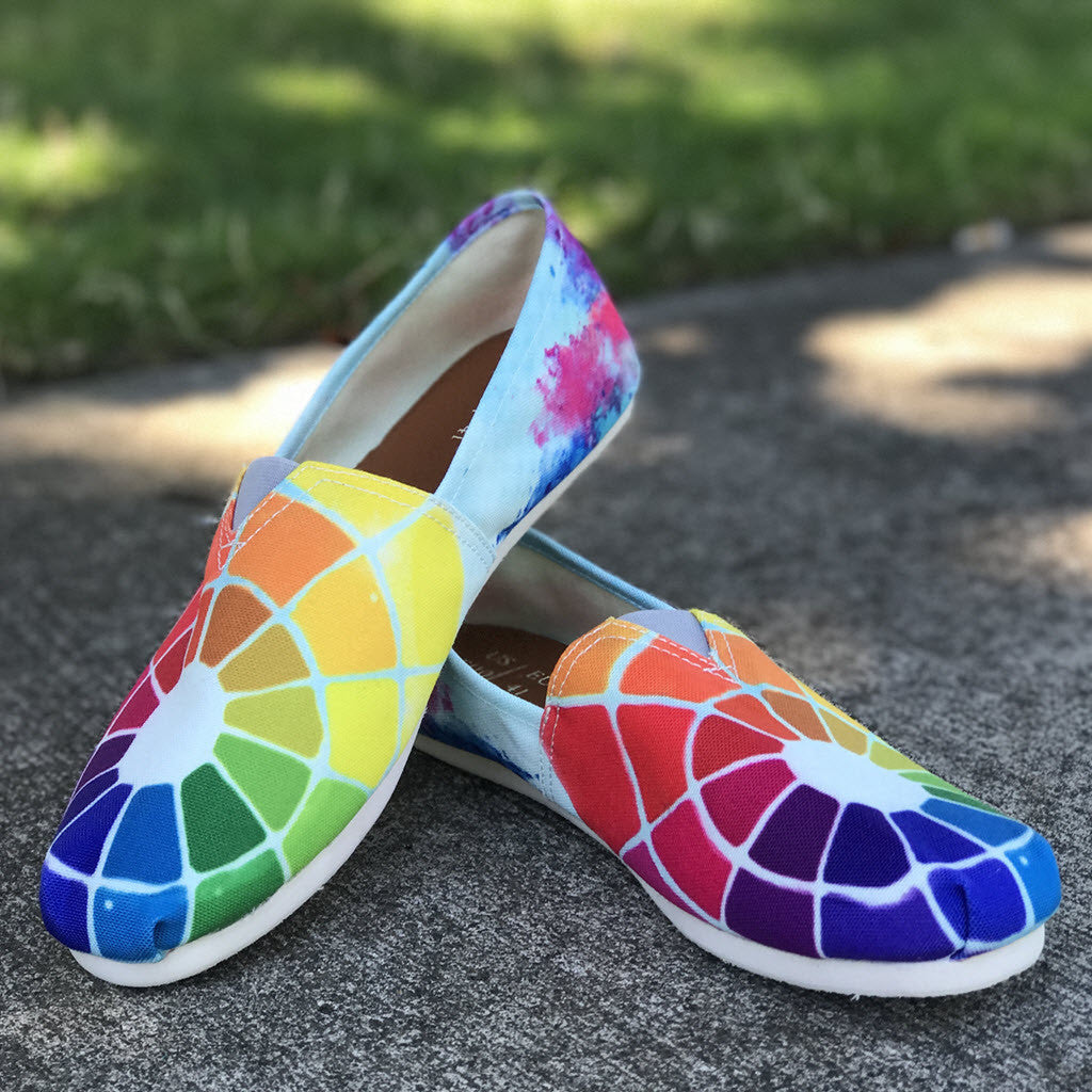 colorful casual shoes