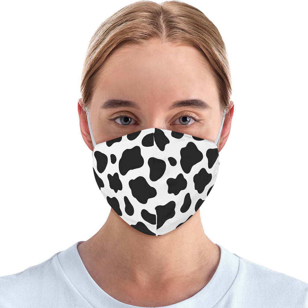 Cow Print Face Cover