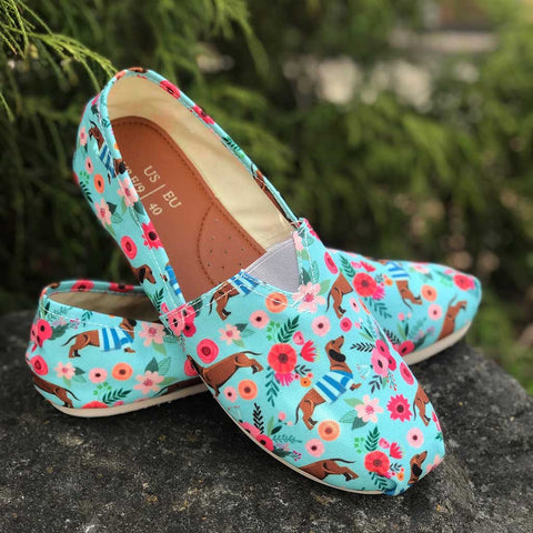 shoes with flowers on them