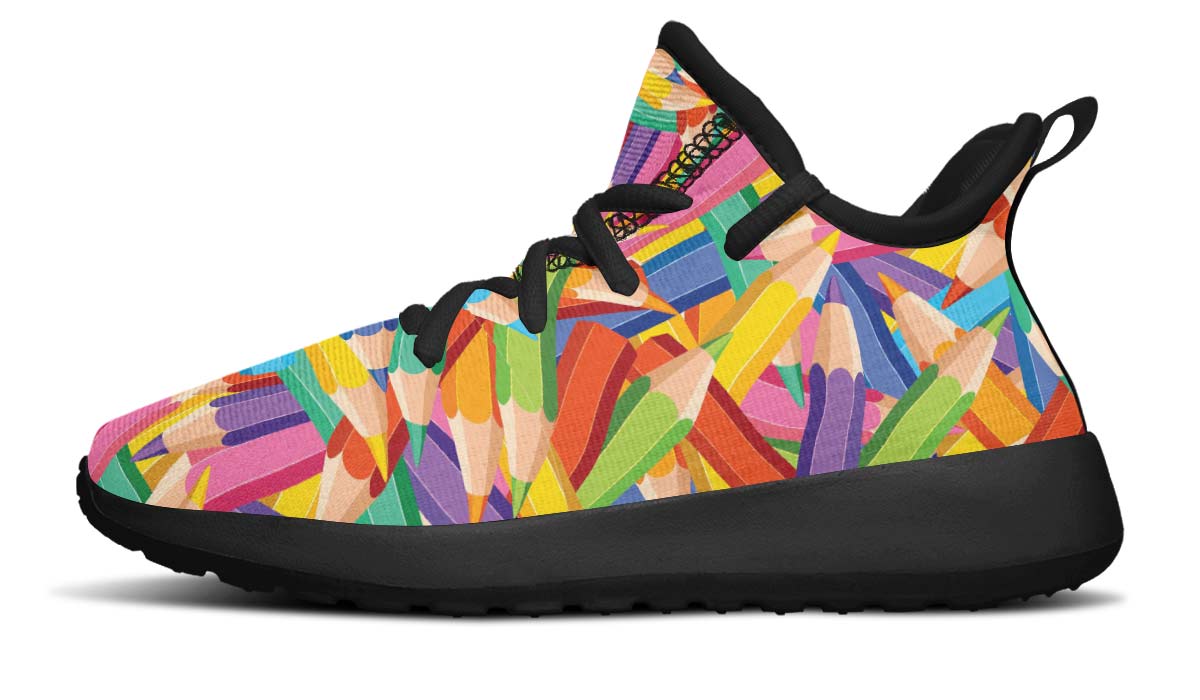 Colorful Pencils Kids Sneakers