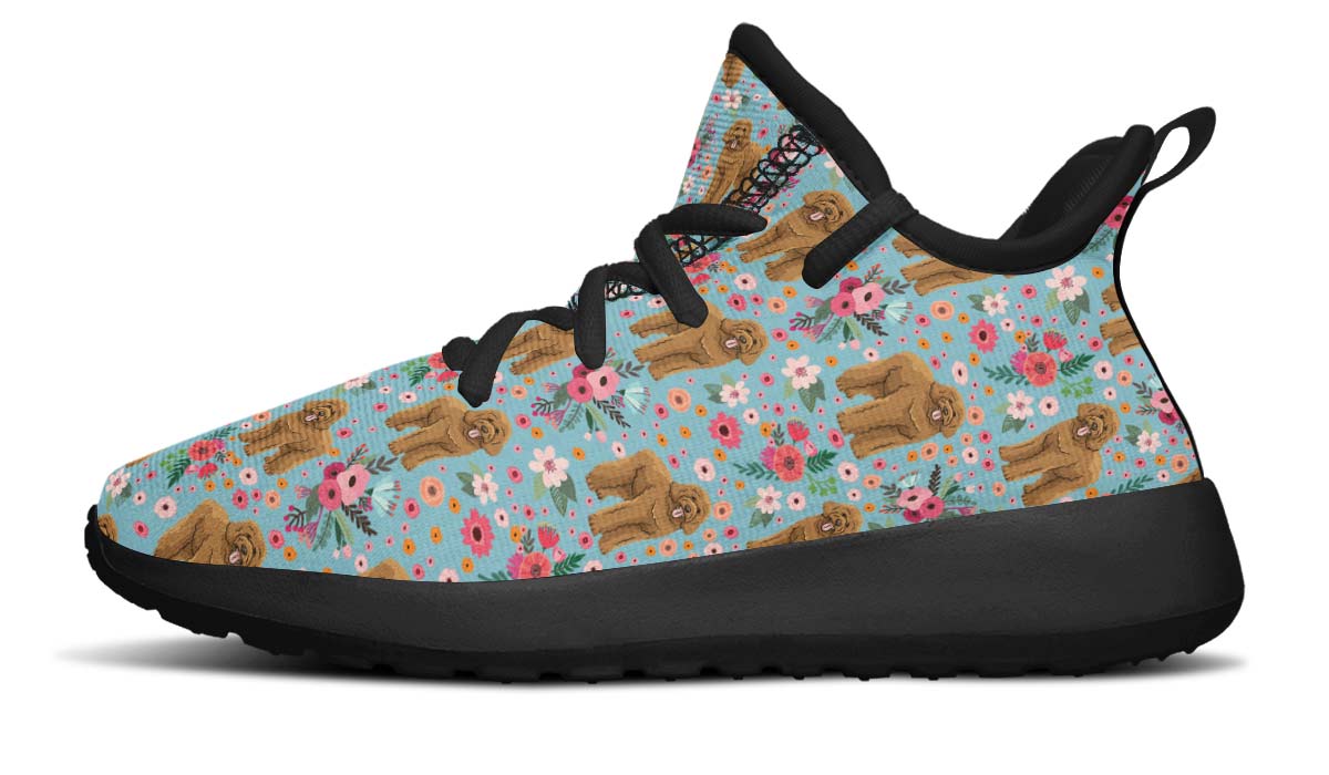 Goldendoodle Flower Kids Sneakers