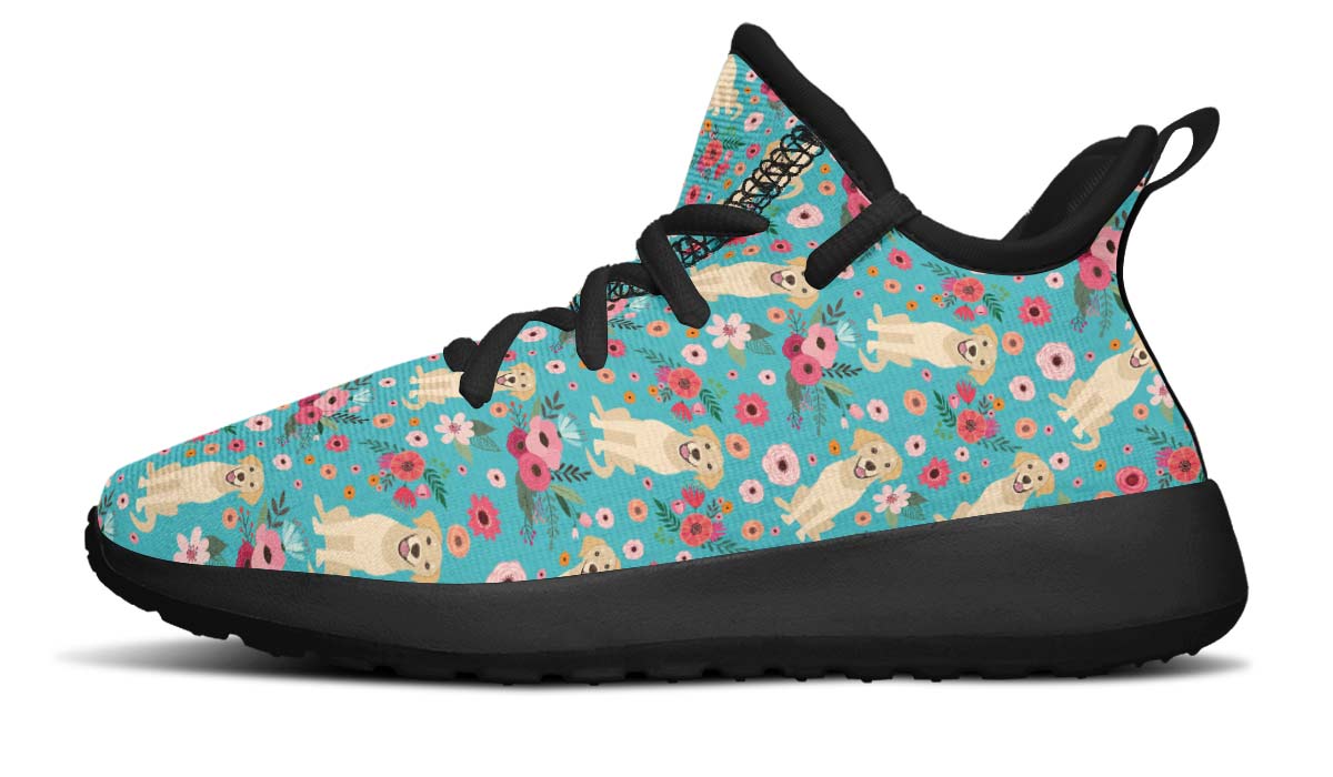 Labrador Flower Kids Sneakers