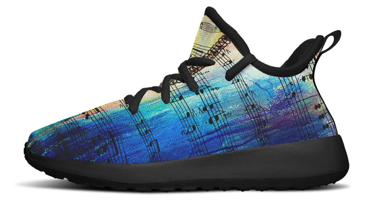 Rainbow Sheet Music Kids Sneakers