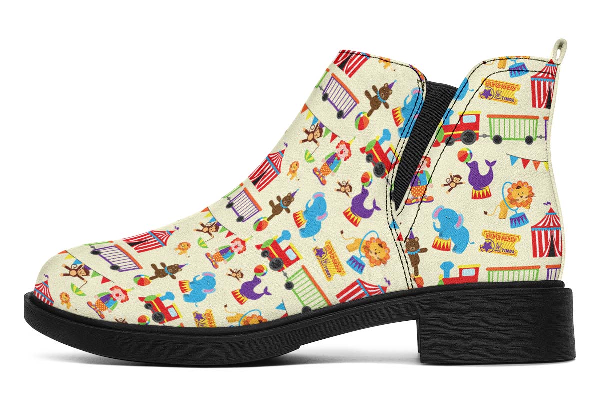 Circus Pattern Neat Vibe Boots