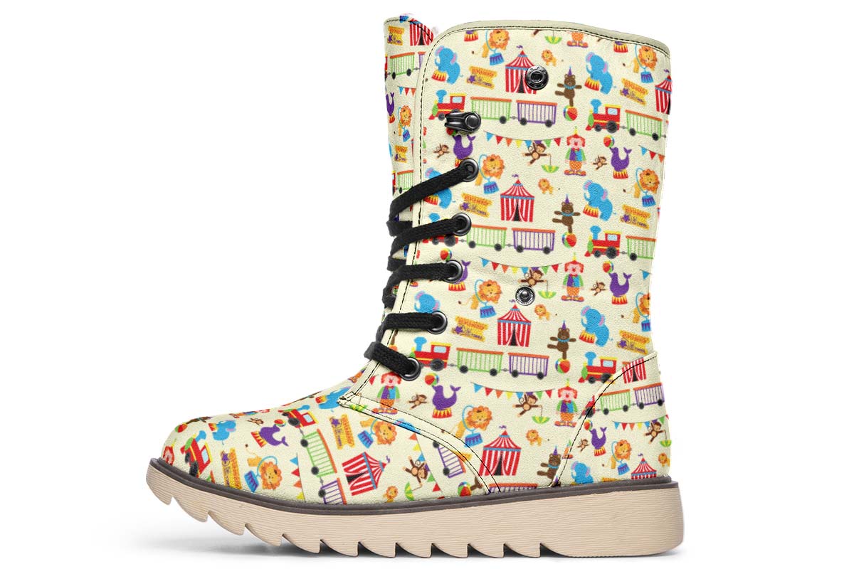 Circus Pattern Polar Vibe Boots