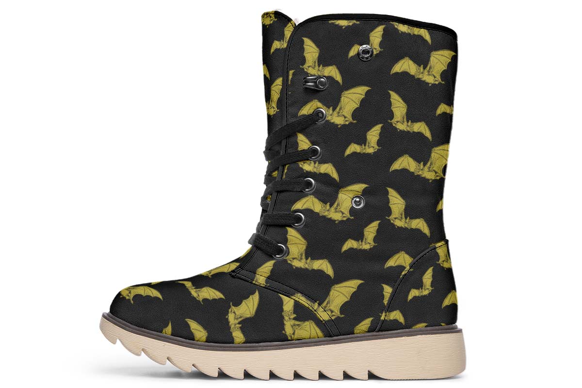 Vampire Bat Pattern Polar Vibe Boots