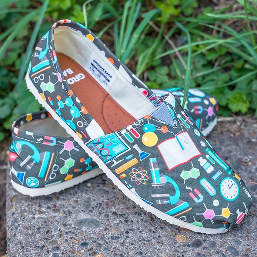 Science Pattern Casual Shoes – Groove Bags