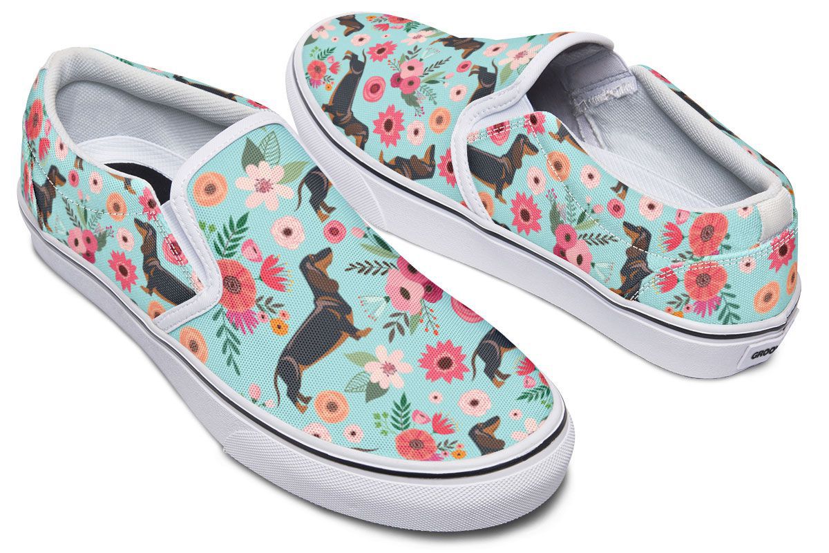 flower slip on shoes