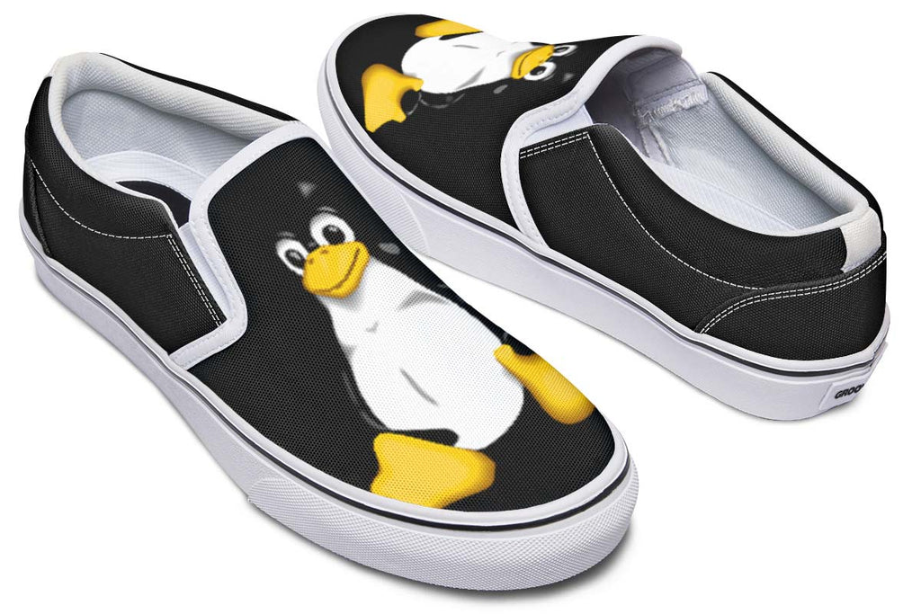 penguin slip ons