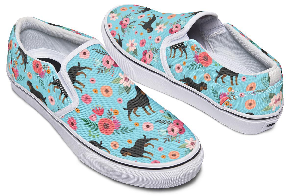 flower slip on shoes