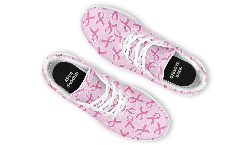 pink breast cancer awareness sneakers