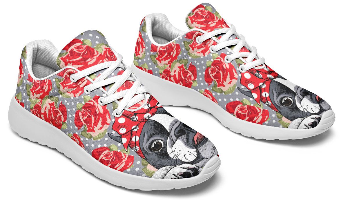floral athletic shoes