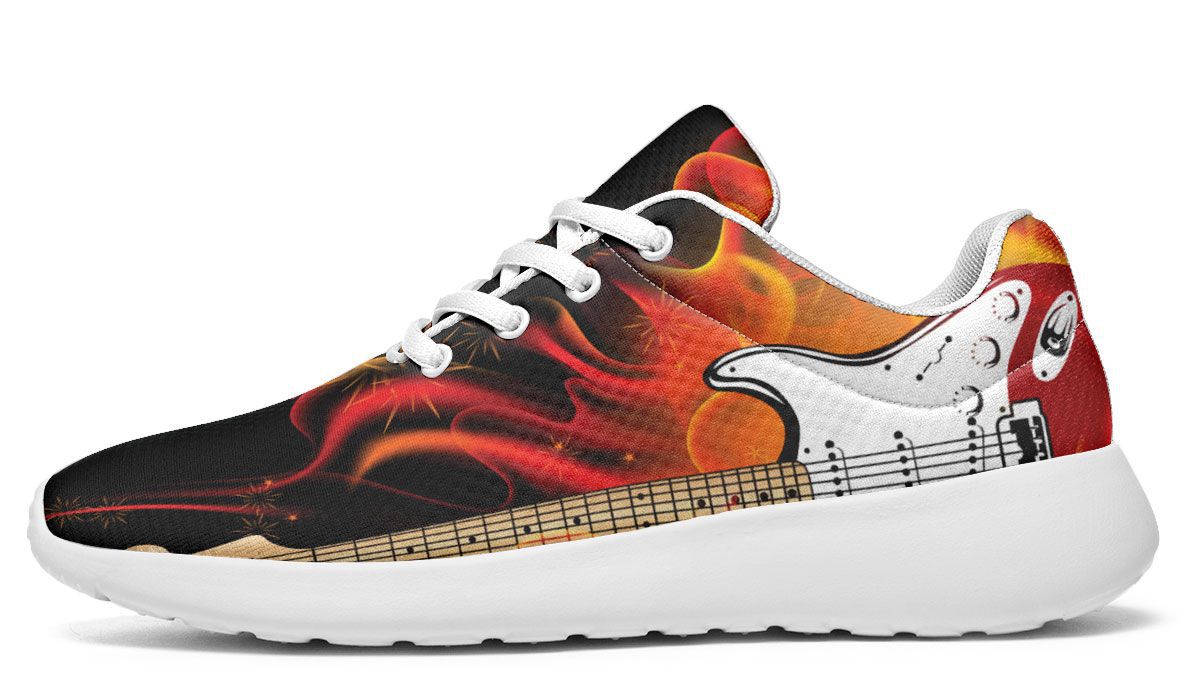 sneakers on fire